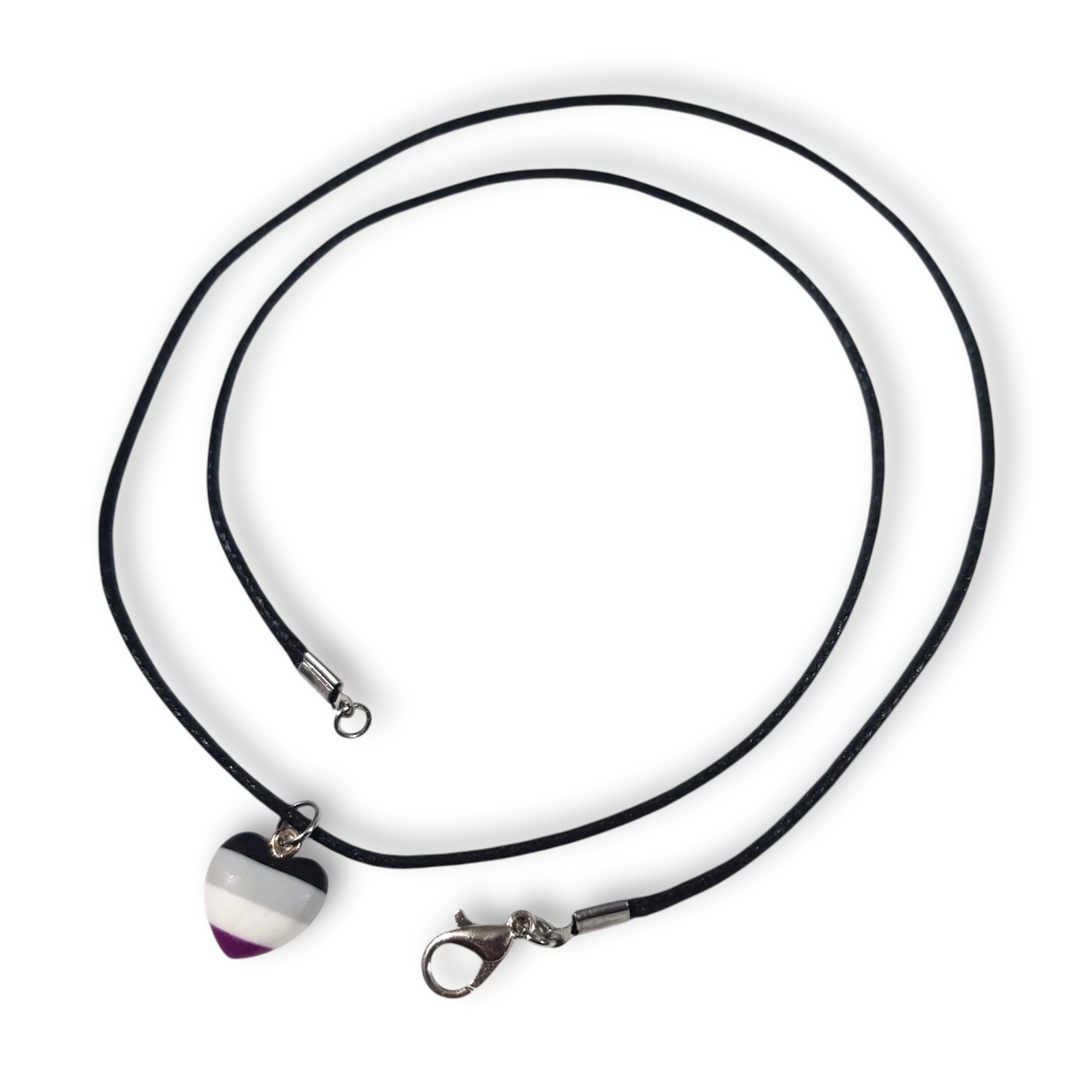 Asexual pride flag pendant necklace