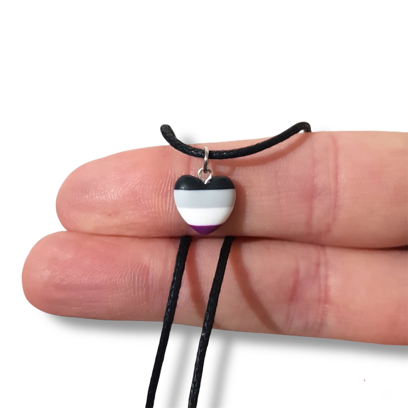 Asexual pride flag pendant necklace