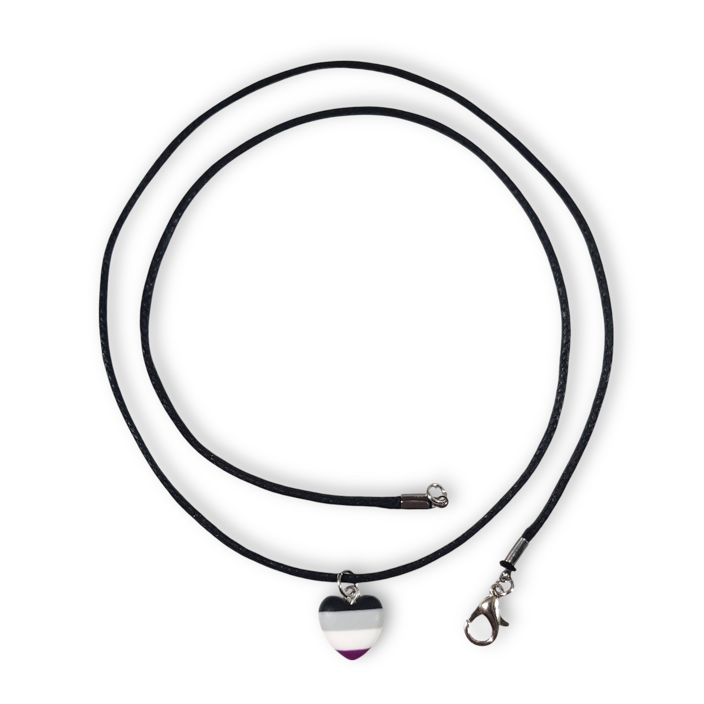 Asexual pride flag pendant necklace