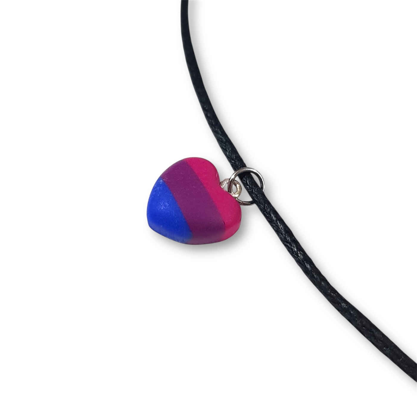 Bisexual pride flag pendant necklace