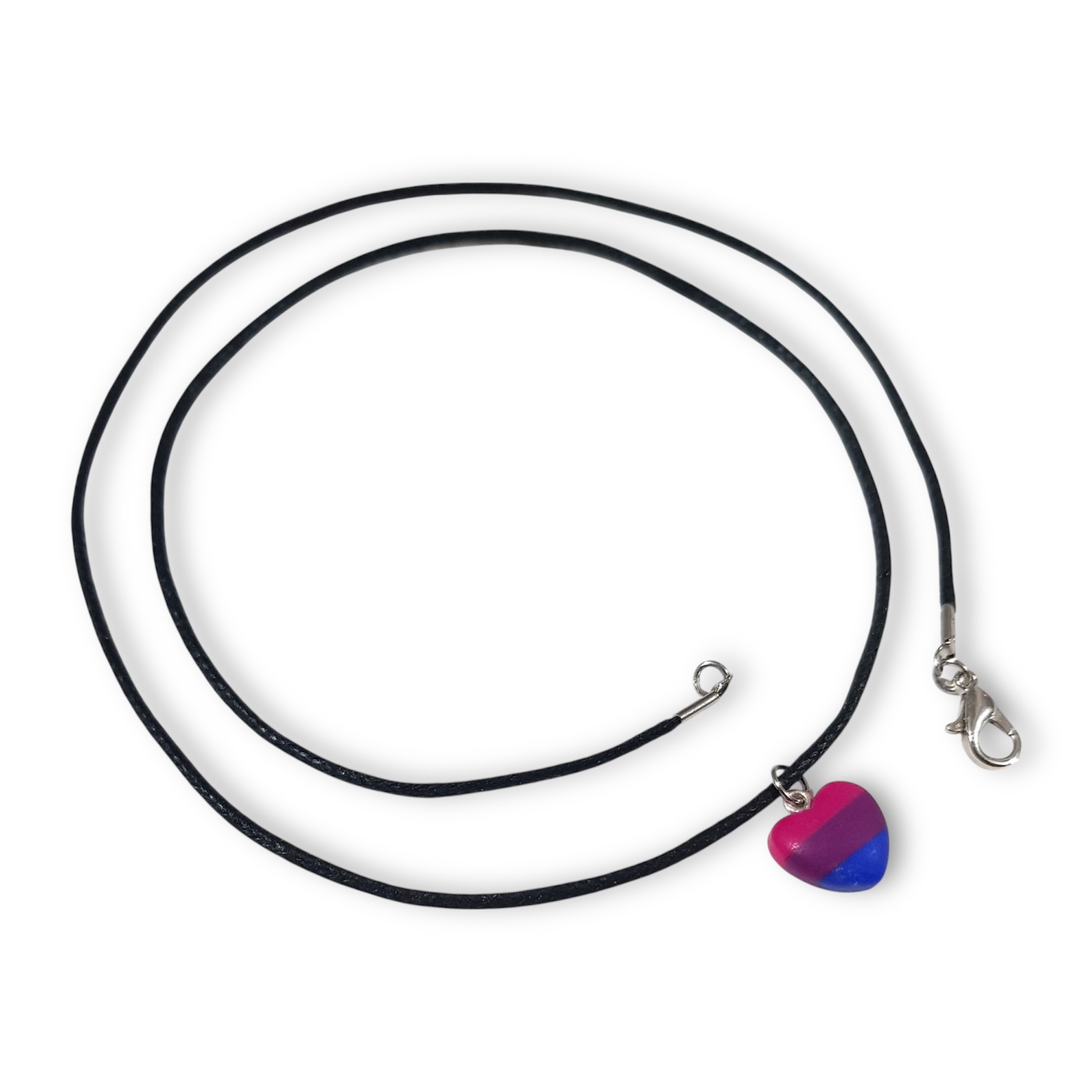 Bisexual pride flag pendant necklace