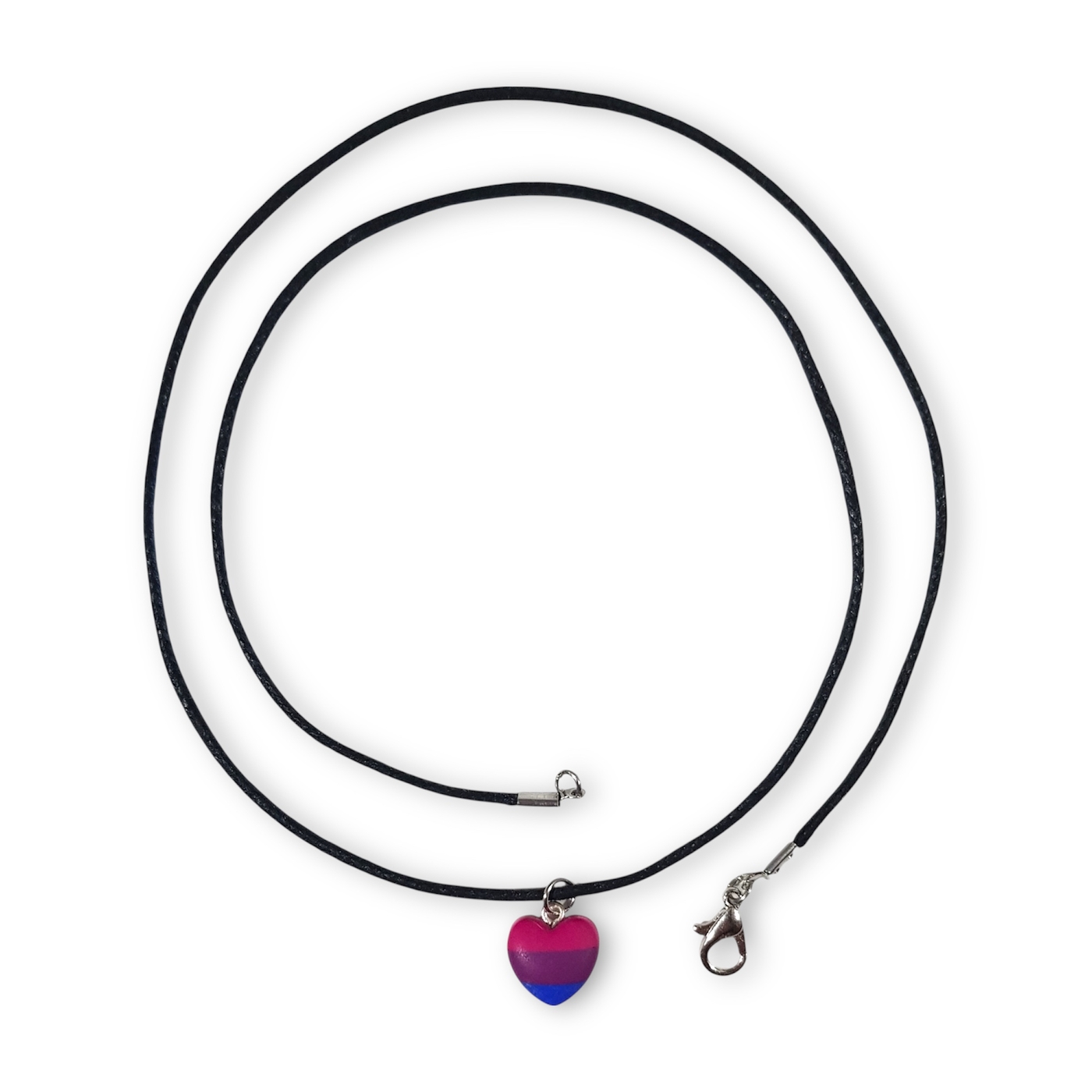 Bisexual pride flag pendant necklace