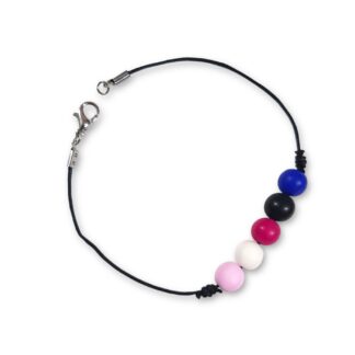 Genderfluid pride flag beaded bracelet