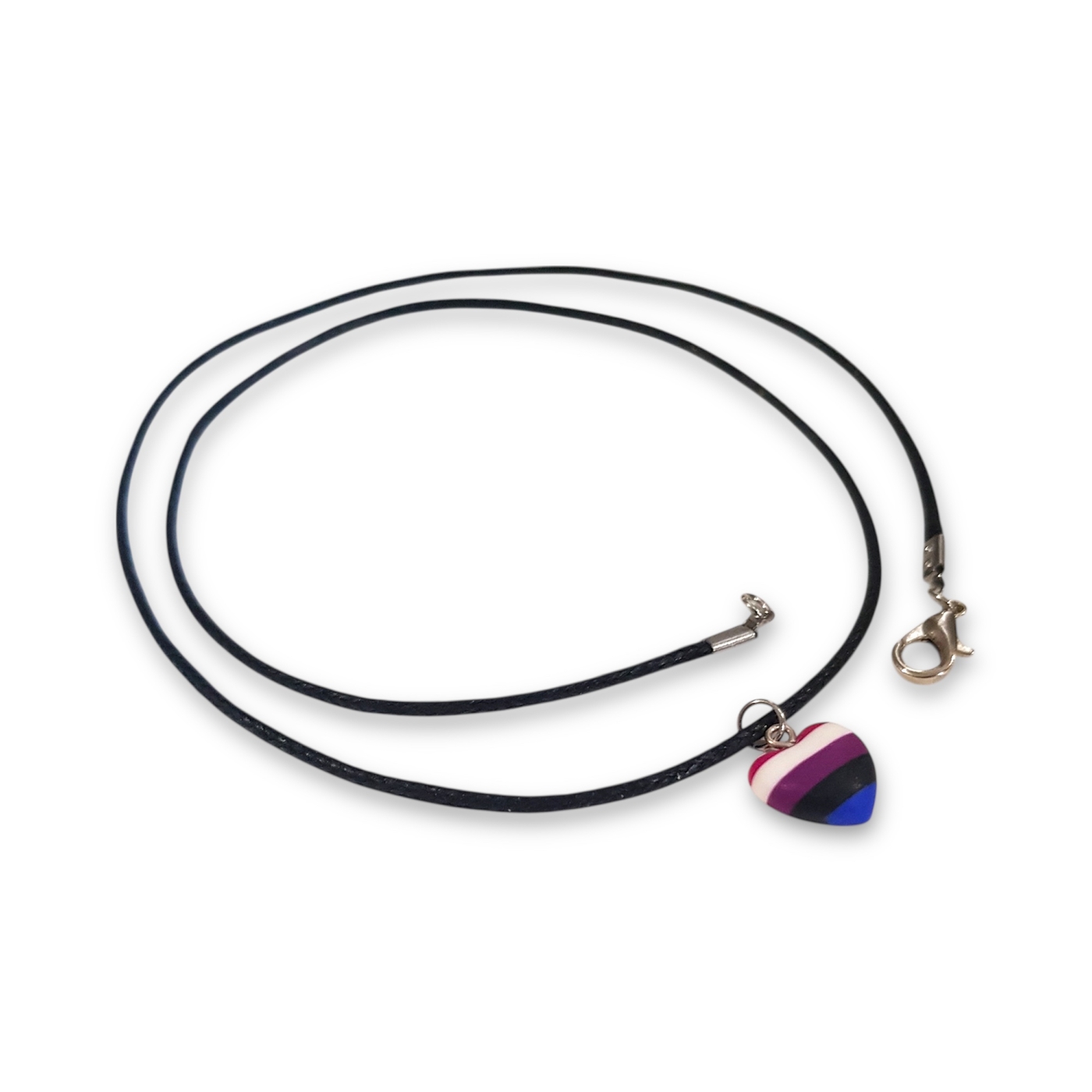 Genderfluid pride flag pendant necklace