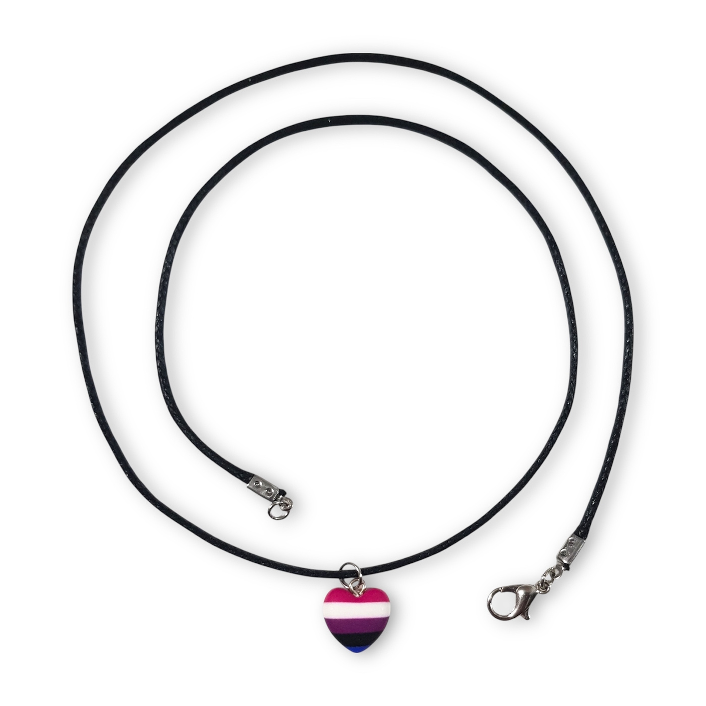 Genderfluid pride flag pendant necklace