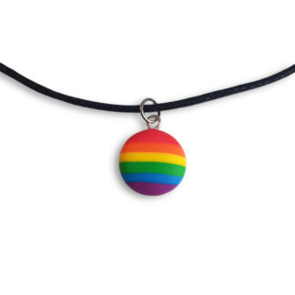 Rainbow pride flag pendant necklace