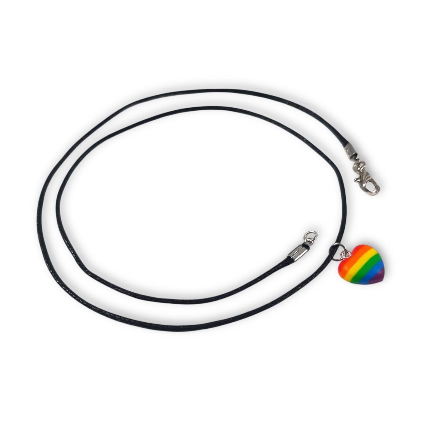 LGBTQ rainbow pride flag pendant necklace