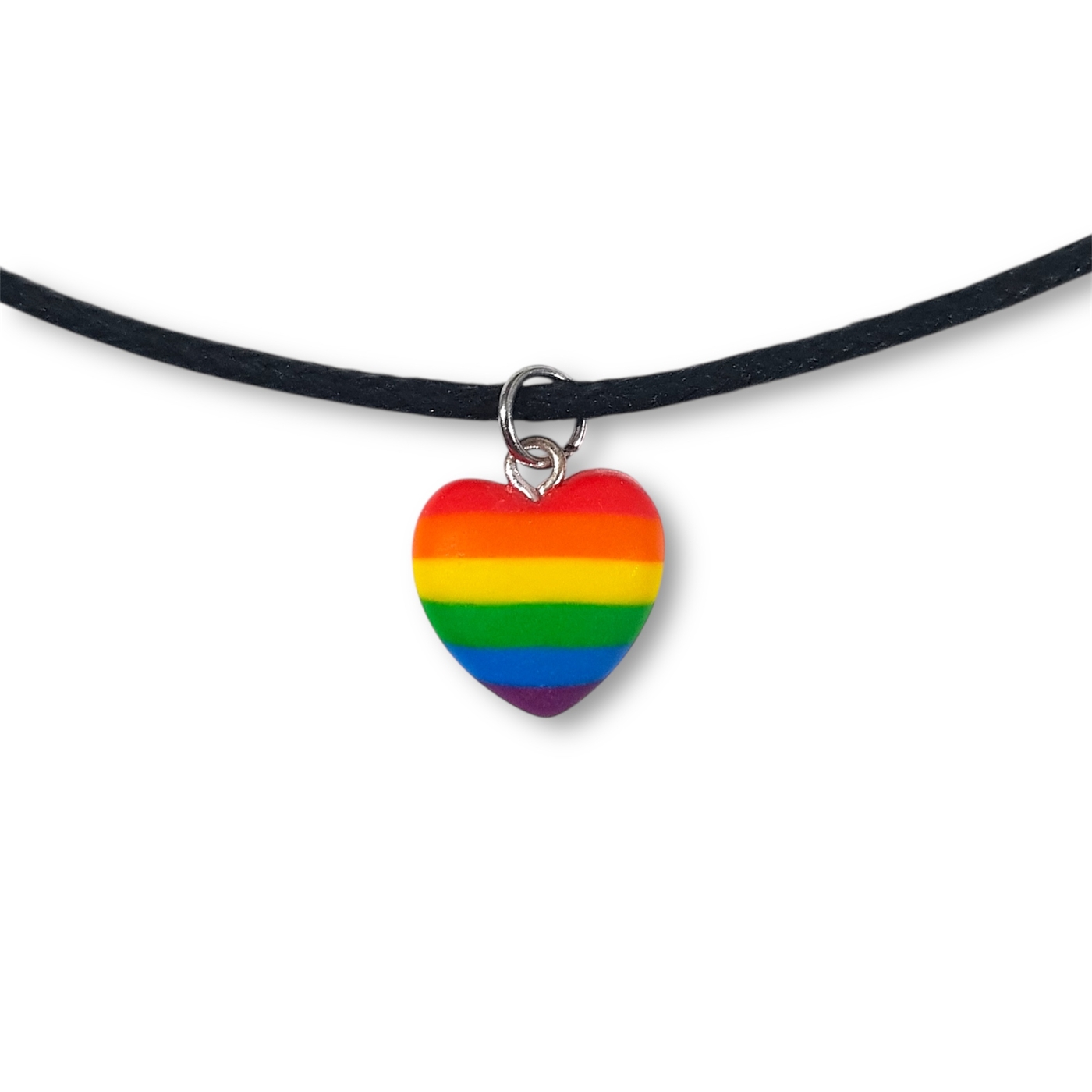 LGBTQ rainbow pride flag pendant necklace