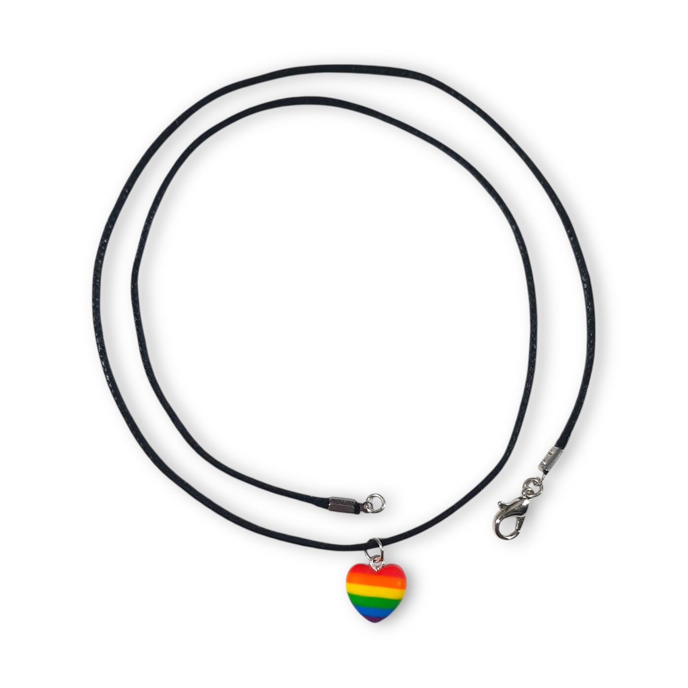 LGBTQ rainbow pride flag pendant necklace