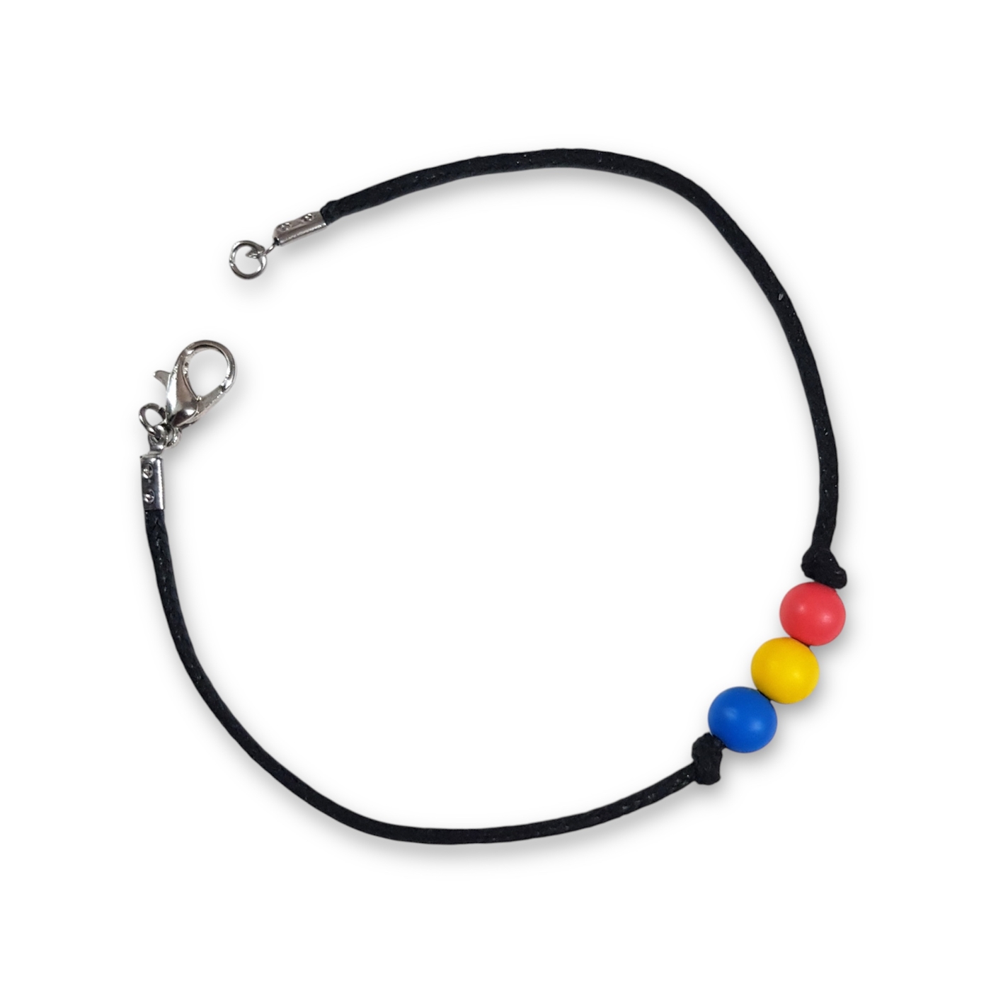 Pansexual pride flag beaded bracelet