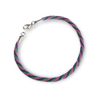 Polysexual pride flag braided bracelet