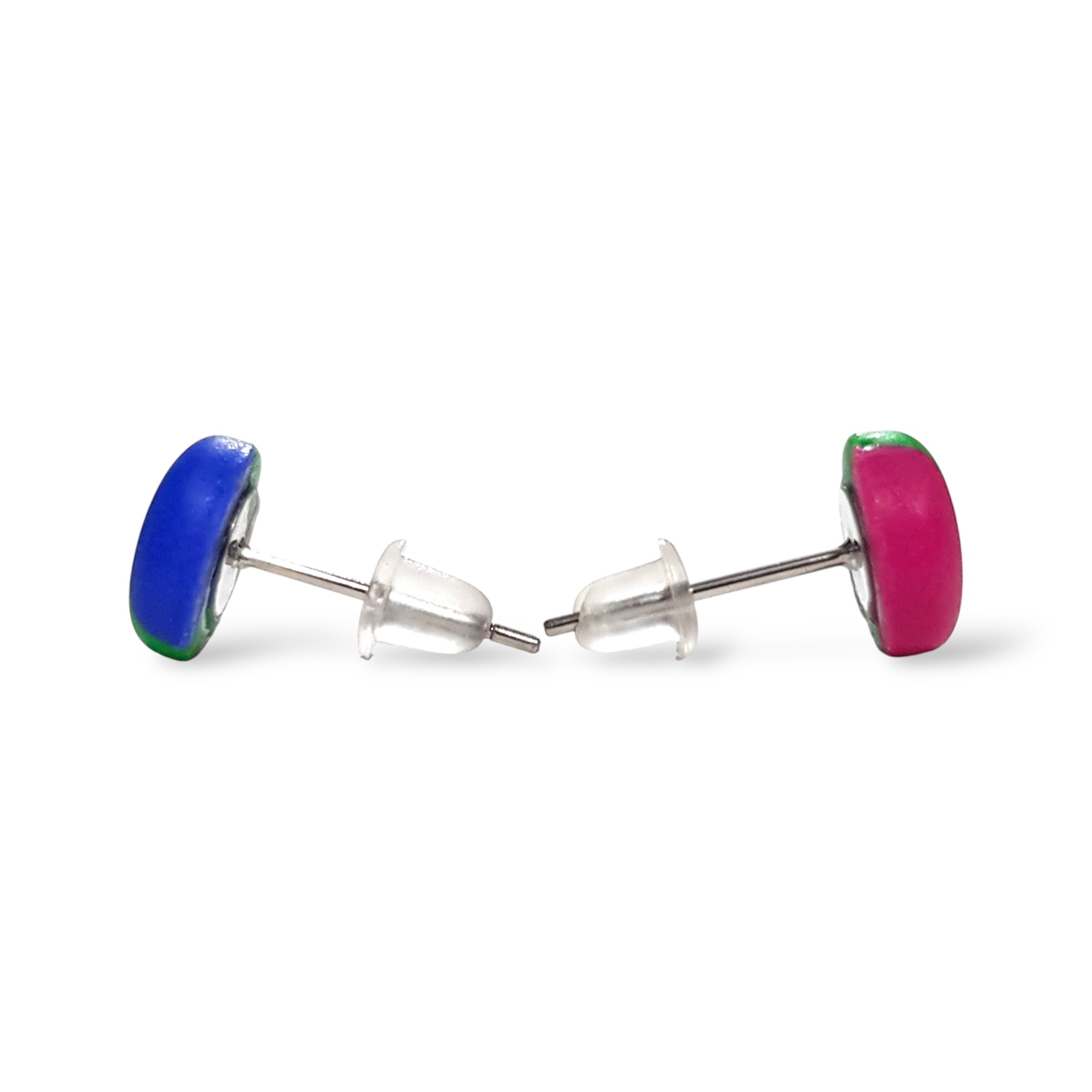 Polysexual pride flag small stud earrings