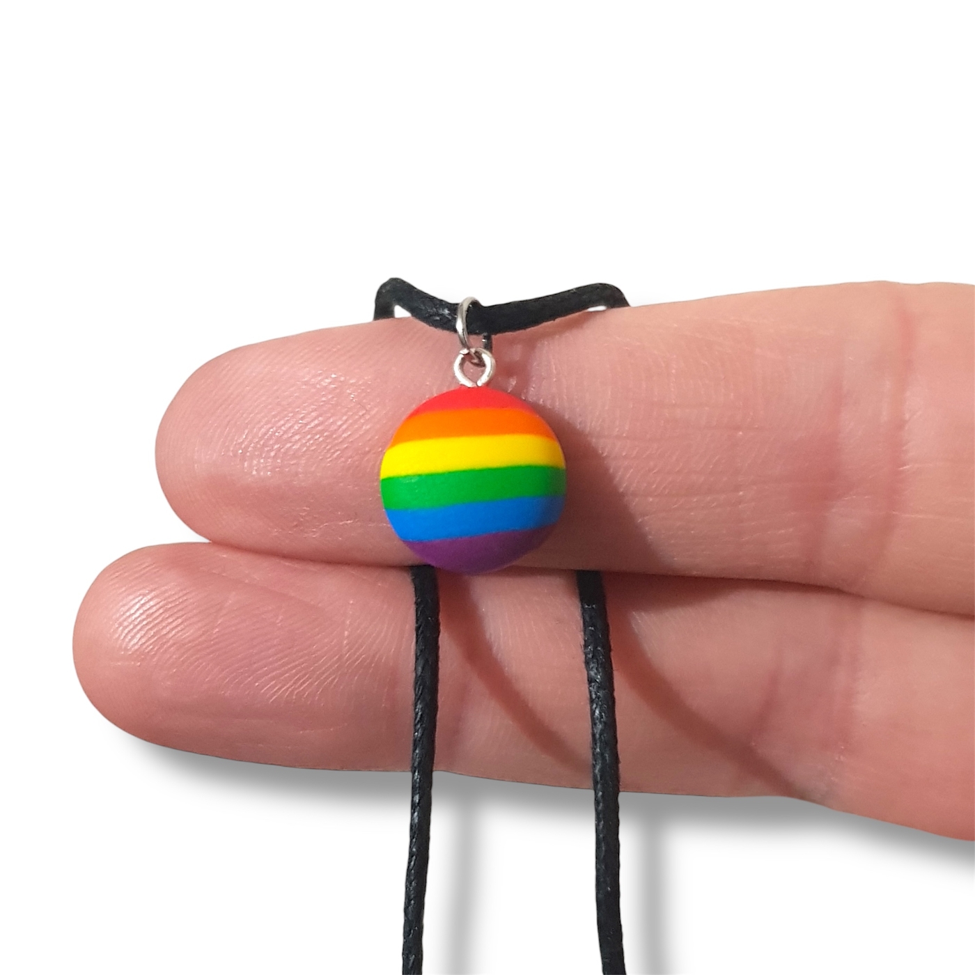 Pride flag necklace