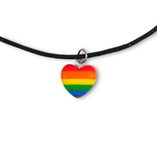 Pride flag pendant necklace