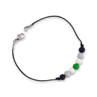 Agender pride flag beaded bracelet