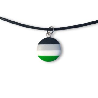 Agender pride flag necklace