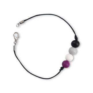 Asexual pride flag beaded bracelet