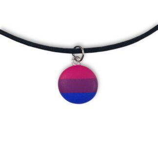 Bisexual pride flag necklace