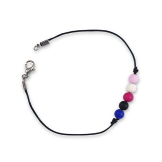 Genderfluid pride flag beaded bracelet