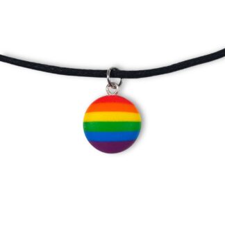 Pride flag pendant necklace