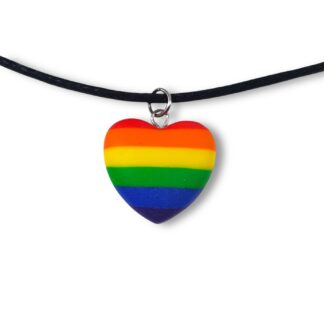 Rainbow pride flag pendant necklace